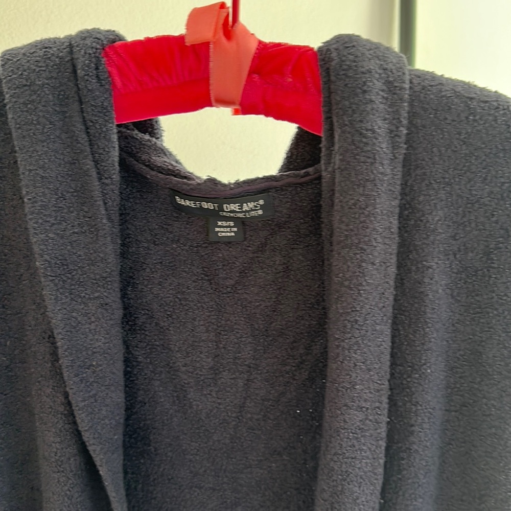 Barefoot dreams open front cardigan size XS/S navy